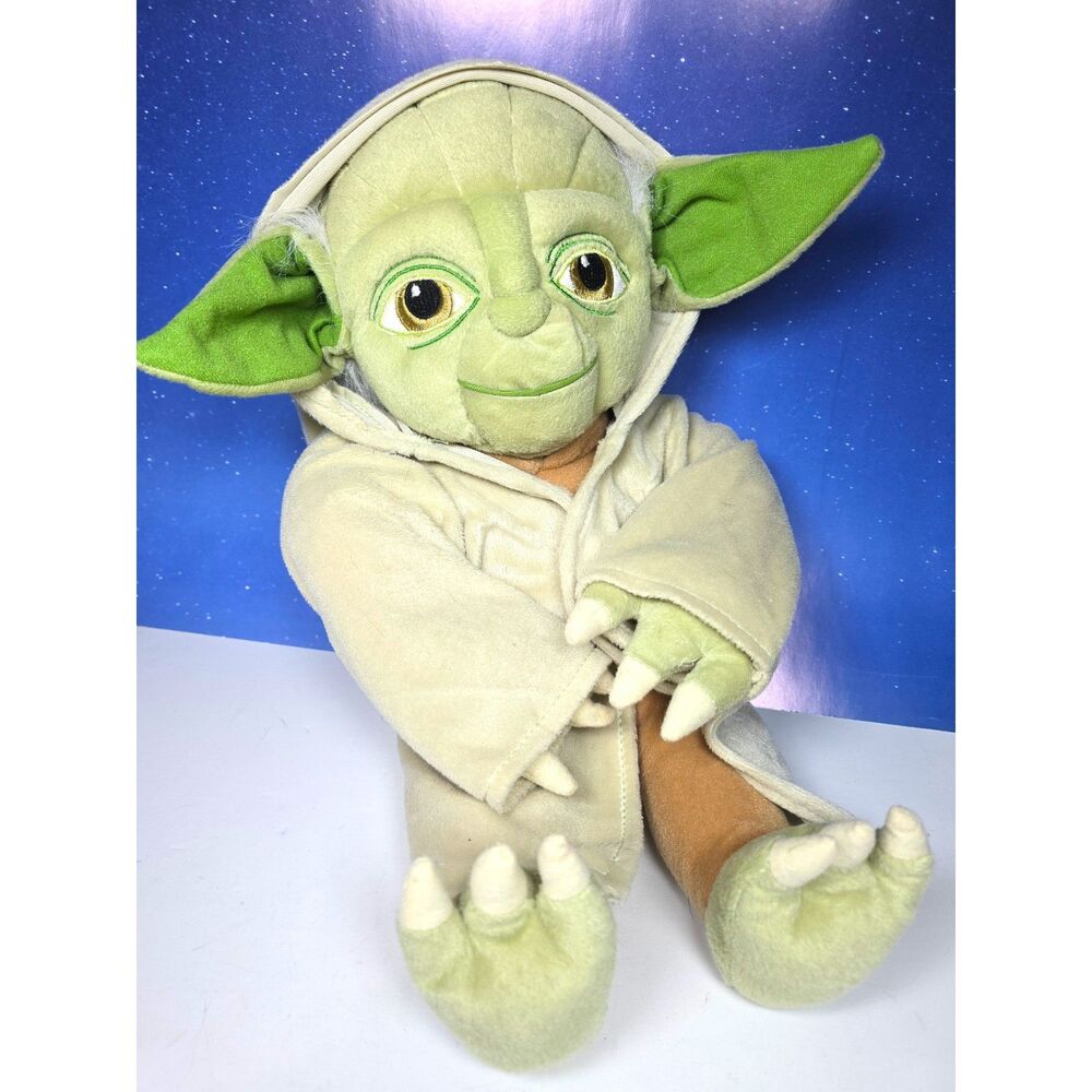Star Wars Yoda Plush Stuffed Toy Removable Robe 19" Official Star Wars Jedi